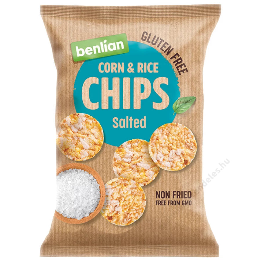.Benlian kuk.és rizs.chips 50g sós