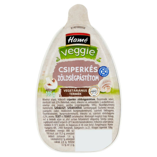 .Veggie Csiperkés zölds.pástétom 105