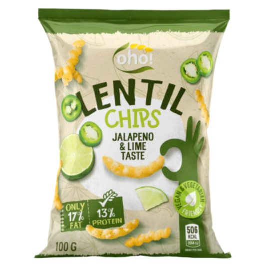 OHO lencse snack jalapeno-lime 100g
